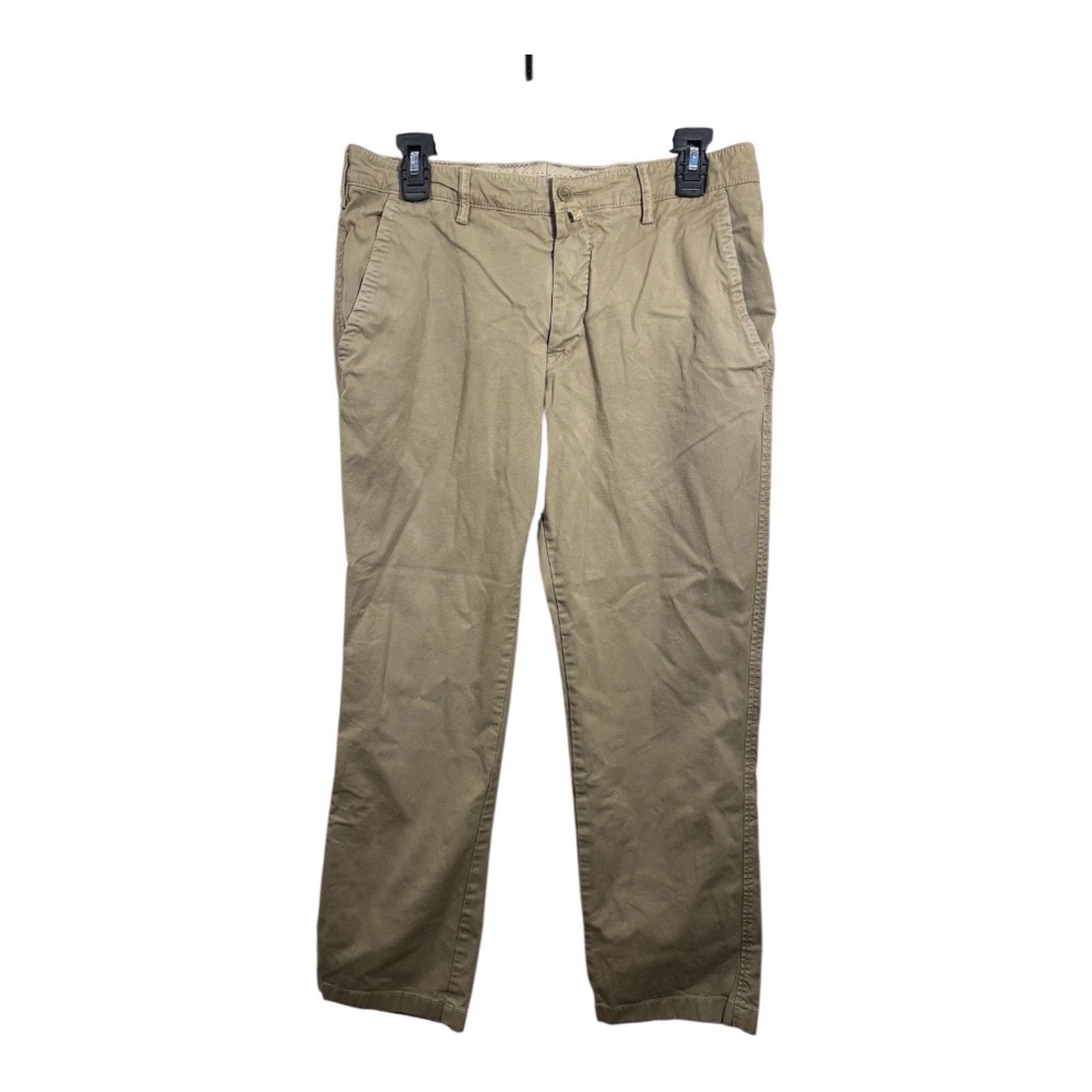 Robert Graham Chino Pants Mens Size 30/34 Beige Cotton Blend Straight Leg